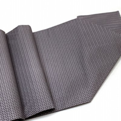 画像7: 夏物 HL(アッシュ・エル) 洗える着物 絽の着物 小紋 フリーサイズ 夏帯 2点セット 【灰緑ｘ灰紫、菊】