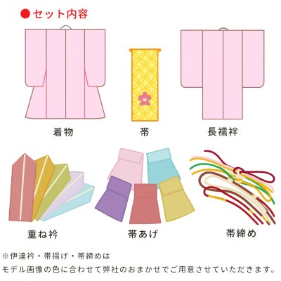 画像5: 振袖 セット 成人式 正月 H・Lブランド 絵羽柄の振袖 袋帯 小物 6点セット【ピンク系、桜】