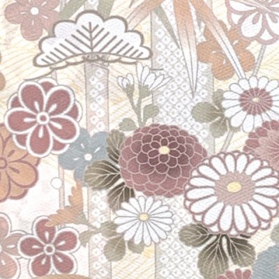 画像3: 訪問着セット H・L(アッシュ・エル) ブランド 訪問着 袋帯 2点セット フリーサイズ【オフホワイト、松竹梅】