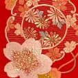 画像3: 振袖用 半衿  華やかなパール刺繍入りの半襟 合繊 日本製 変わり色【赤、桜】 (3)