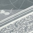 画像3: 半幅帯 着物や浴衣に 半巾帯(細帯) 小袋帯 合繊 長尺 約440cm【グレー系、猫献上】 (3)
