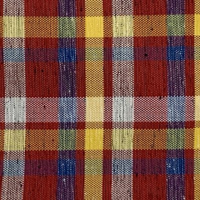 画像4: 半幅帯 着物や浴衣に 半巾帯(細帯) 小袋帯 ポリ綿 約400cm【赤系チェック】