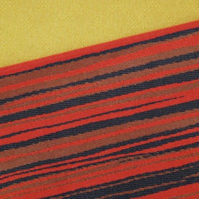 画像3: 半幅帯 合繊 リバーシブルの半巾小袋帯(細帯)【赤×黒】