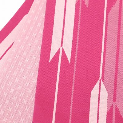 画像3: 袴下帯 卒業式の袴に リバーシブルタイプの小袋帯 単品【ピンク 矢羽】