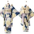 画像5: 【受注生産】七五三 7歳 女の子 着物 フルセット “花うさぎ” ブランド 絵羽 子供着物 結び帯セット「選べる4種類」