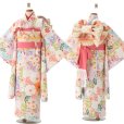 画像6: 【受注生産】七五三 7歳 女の子 着物 フルセット “花うさぎ” ブランド 絵羽 子供着物 結び帯セット「選べる4種類」