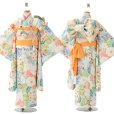 画像7: 【受注生産】七五三 7歳 女の子 着物 フルセット “花うさぎ” ブランド 絵羽 子供着物 結び帯セット「選べる4種類」