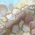 画像7: 七五三 着物 7歳 絵羽柄のパステルカラーの四つ身の子供着物(合繊) 単品【ライトブルー系、古典柄】