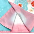 画像5: 七五三 7歳 女の子 着物セット 日本製 正絹 本絞り 総刺繍 絵羽付け 四つ身の着物と結び帯 フルセット【水色、鈴】
