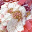画像4: 七五三 着物 7歳 フルセット 女の子 購入 正絹 刺繍 絵羽付け着物と結び帯 コーディネートセット【藤色、枝垂れ桜に鞠】