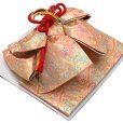 画像8: 七五三 着物 7歳 着物セット 女の子 購入 正絹 刺繍 絵羽付け着物と結び帯 コーデセット【藤色、枝垂れ桜に鞠】