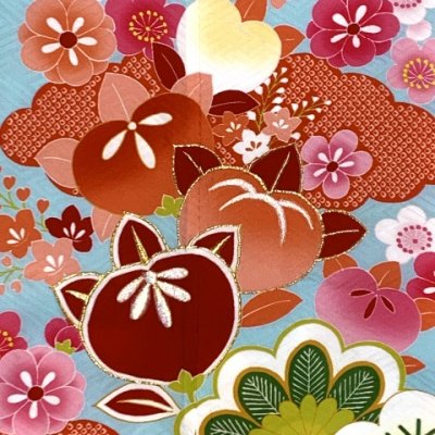 画像6: 七五三 着物 7歳女の子正絹 四つ身の着物(単品)【水色、橘】