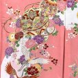 画像3: お宮参り 女の子 着物 正絹 日本製 赤ちゃんのお祝い着 初着 産着 襦袢付き【ピンク、二つ鞠に飛鶴】