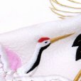 画像6: お宮参り 着物 女の子 日本製 正絹 総刺繍 絞り柄 赤ちゃんのお祝い着 産着(初着) 襦袢付き【ピンク 鶴に雲】