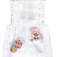 画像3: 被布コート ３歳女の子用 七五三 日本製 正絹 手描き 被布コート(単品)【白、鞠と雪輪に花】 (3)