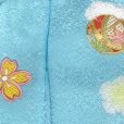 画像6: 七五三 着物 3歳 フルセット 女の子 日本製 本絞り・刺繍柄の被布コートセット 正絹【水色、鞠】