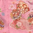 画像6: 七五三 着物 3歳 フルセット 女の子 正絹 被布セット 日本製【ピンクｘ水色、鞠と雲】
