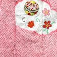 画像6: 七五三 着物 3歳 被布セット 女の子 正絹 本絞り・総刺しゅう柄 被布コートセット【ピンク、鞠と桜】