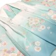 画像5: 七五三 着物 3歳 ブランド 【KAGURA-カグラ-】  女の子 被布コートセット（合繊）【ブルー系、八重桜】