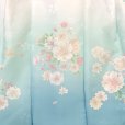 画像6: 七五三 着物 3歳 ブランド 【KAGURA-カグラ-】  女の子 被布コートセット（合繊）【ブルー系、八重桜】