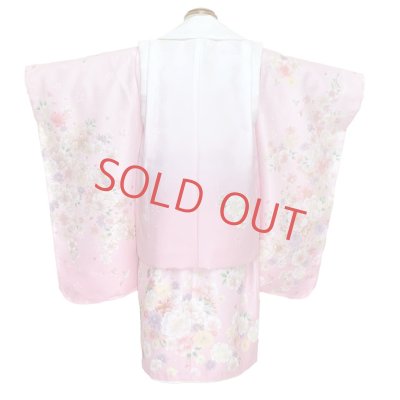 画像3: 七五三 着物 3歳 ブランド 【KAGURA-カグラ-】  女の子 被布コートセット（合繊）【ピンク系、八重桜】