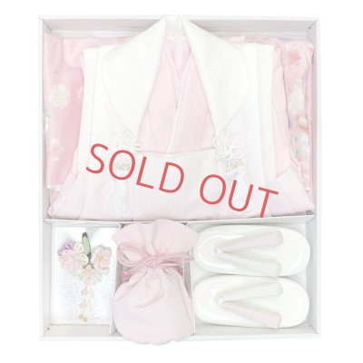 画像10: 七五三 着物 3歳 ブランド 【KAGURA-カグラ-】  女の子 被布コートセット（合繊）【ピンク系、八重桜】