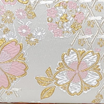 画像3: 七五三 バッグ 子供 金襴生地 がま口バッグ 合繊【白、桜】