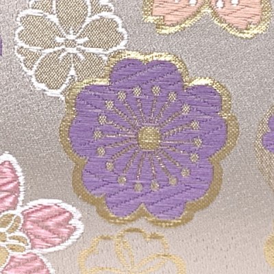 画像3: 七五三 バッグ 子供 金襴生地 がま口バッグ 合繊【白系、桜】