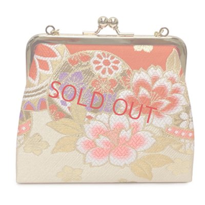 画像3: 七五三 はこせこセット 草履(21cm) バッグ 筥迫 帯締め 扇子 平簪 7歳 女の子【朱赤ｘベージュ、鞠と牡丹】