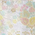 画像10: 七五三 結び帯 箱せこセット ペアセット 7歳 女の子 金襴生地の作り帯セット(合繊)【白系、四君子草】