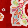 画像6: ≪ひな祭りセール 現品限り！≫七五三 着物 フルセット 3歳 女の子用 日本製 正絹 本絞り 被布コートセット 正絹【赤ｘピンク、束ね熨斗】 (6)