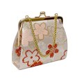 画像2: 七五三 草履バッグセット 7歳 女の子 子供用 草履(21cm) バッグ 鞄【白系、桜】