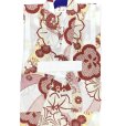画像2: 2025年新作 “紅一点”ブランド 子供浴衣 女の子 130サイズ & しわ兵児帯 2点セット 【赤、熨斗と桜紅葉】