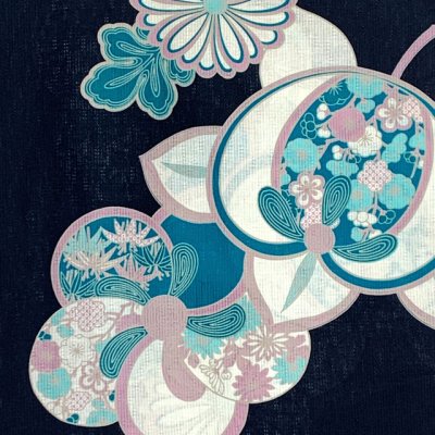 画像3: 2025年新作 “紅一点”ブランド 子供浴衣 女の子 130サイズ & しわ兵児帯 2点セット 【紺、橘】