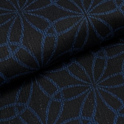 画像4: 2025年新作 “紅一点”ブランド 子供浴衣 男の子 130サイズ & しわ兵児帯 2点セット 【黒地、変わり七宝】