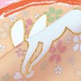 画像7: 七五三 着物 7歳 2023年新作 女の子用 日本製 絵羽柄の四つ身の子供着物 単品 合繊【ピンク、うさぎにエ霞、橘】