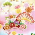 画像6: 七五三 7歳 女の子 日本製 正絹 絵羽付け 四つ身の着物【アイボリー系、松竹梅】