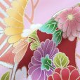 画像7: 七五三 7歳 女の子 日本製 正絹 絵羽付け 四つ身の着物【アイボリー系、松竹梅】