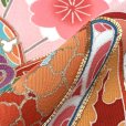 画像4: 七五三 7歳 女の子 着物 正絹 フルセット 日本製 金駒刺繍 手描き 四つ身の子供着物と結び帯 コーディネートセット【ピンク、鈴と桜】