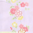 画像4: 七五三 7歳 女の子 正絹 金駒刺繍 古典柄 パステルカラー 絵羽付け 四つ身の着物【藤色(薄紫)、貝桶】