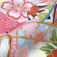 画像7: 七五三 7歳 女の子 正絹 金駒刺繍 古典柄 パステルカラー 絵羽付け 四つ身の着物【藤色(薄紫)、貝桶】