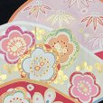 画像6: 七五三 7歳 女の子 日本製 正絹 金駒刺繍 絵羽付け 四つ身の着物【黒地、花山に梅】