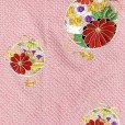 画像3: 七五三 7歳 着物セット 正絹 女の子 本絞り 刺繍柄 絵羽柄の子供着物 コーデセット【ピンク、鈴】