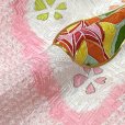 画像4: 七五三 着物 7歳 フルセット 正絹 女の子 絞り染 金駒刺繍 絵羽付けの子供着物 コーディネートフルセット【ピンク、束ね熨斗】