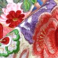 画像4: 七五三 着物 7歳 女の子 フルセット 正絹 金駒刺繍 絵羽柄着物と結び帯 コーデセット【黄色、鼓】