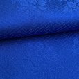 画像4: 七五三 着物 正絹 フルセット 7歳 女の子  手描 盛金加工 金駒刺繍 古典柄 絵羽付け着物と結び帯セット【群青、松竹梅】