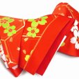 画像6: こども袋帯 正絹 七五三 十三参りに 日本製 全通柄の袋帯 【赤 亀甲に桜】