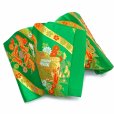 画像6: 七五三 袋帯 正絹 桐生織 こども・ジュニア用 日本製 全通の女の子用祝帯 仕立て上がり【緑、御所車に蝶】