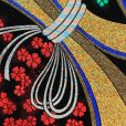 画像3: 七五三 袋帯 正絹 ジュニア用 日本製 全通の女の子用祝帯 仕立て上がり【黒ｘ金、束ね熨斗】 (3)