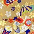 画像2: 西陣織 袋帯 正絹 こども・ジュニア用 日本製 全通の女の子用祝帯 仕立て上がり 七五三 十三参りに【金系、宝尽くし】